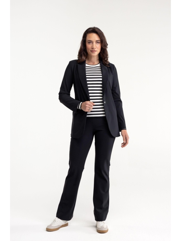 Studio Anneloes Flair bonded trousers 9000 black