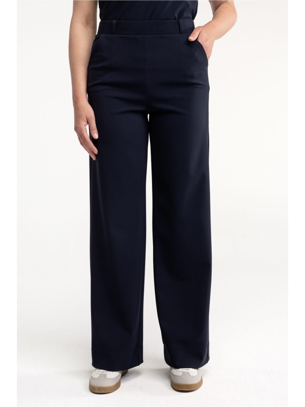 Studio Anneloes Lexie bonded trousers 6900 dark blue