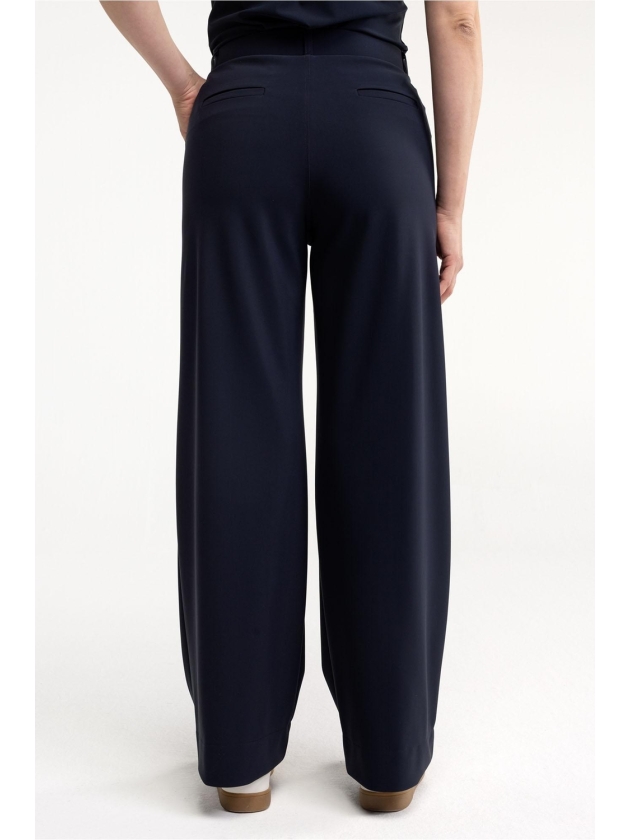 Studio Anneloes Lexie bonded trousers 6900 dark blue