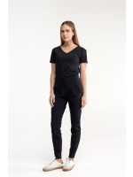 Studio Anneloes Downstairs bonded trousers 9000 black