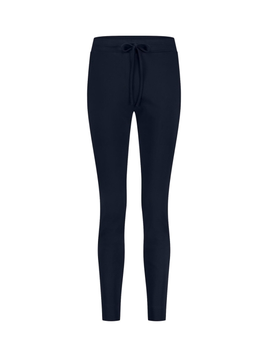 Studio Anneloes Downstairs bonded trousers 6900 dark blue