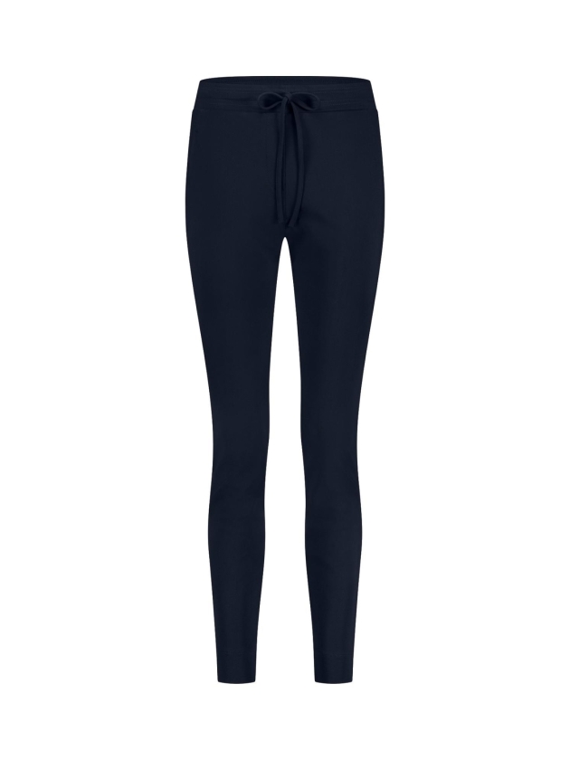 Studio Anneloes Downstairs bonded trousers 6900 dark blue