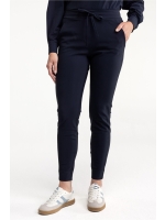Studio Anneloes Downstairs bonded trousers 6900 dark blue
