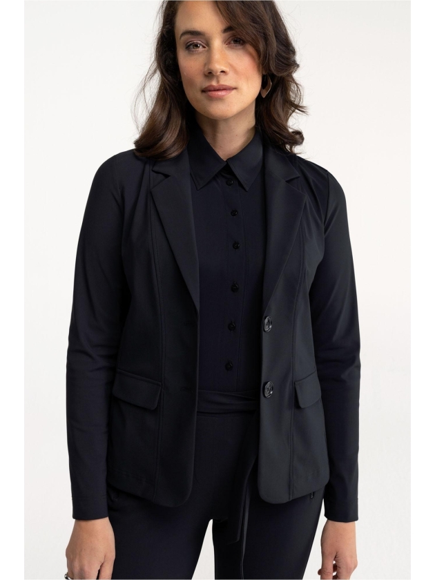 Studio Anneloes Bright bonded blazer 9000 black