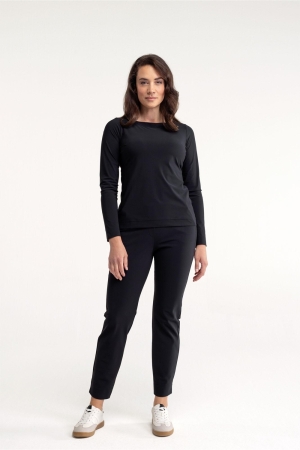 Studio Anneloes Anne bonded trousers 9000 black