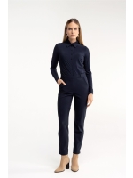 Studio Anneloes Anne bonded trousers 6900 dark blue