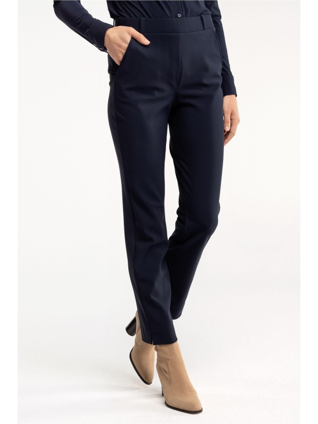 Studio Anneloes Anne bonded trousers 6900 dark blue