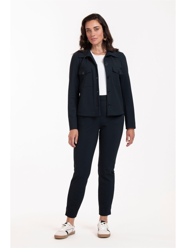 Studio Anneloes Claire bonded jacket 6900 dark blue