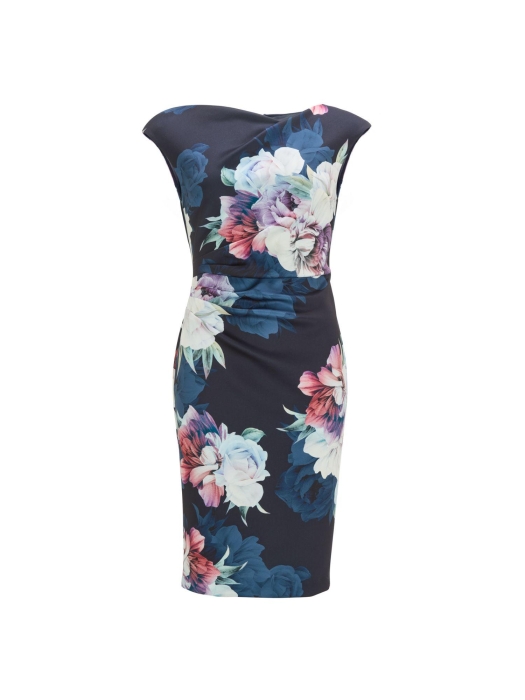 Swing Cocktailjurk Scuba 3001 Navy/multi