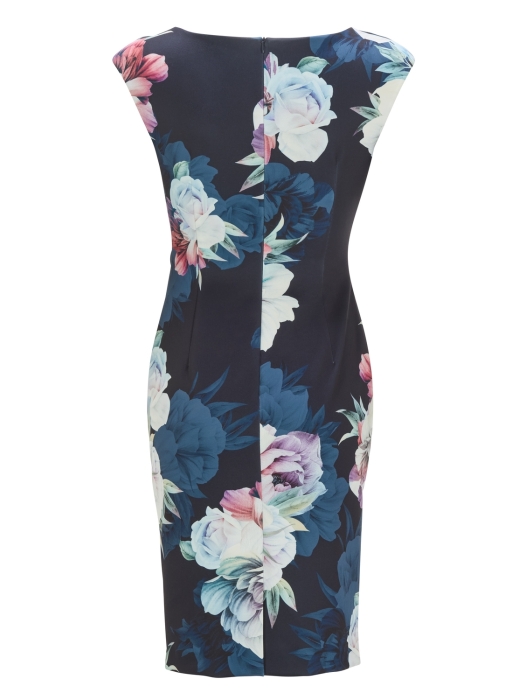 Swing Cocktailjurk Scuba 3001 Navy/multi