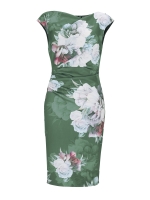Swing Cocktailjurk Scuba 5501 Moss green/multi