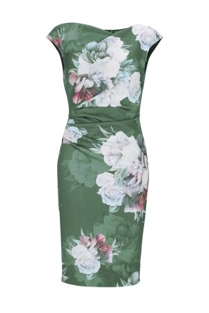 Swing Cocktailjurk Scuba 5501 Moss green/multi
