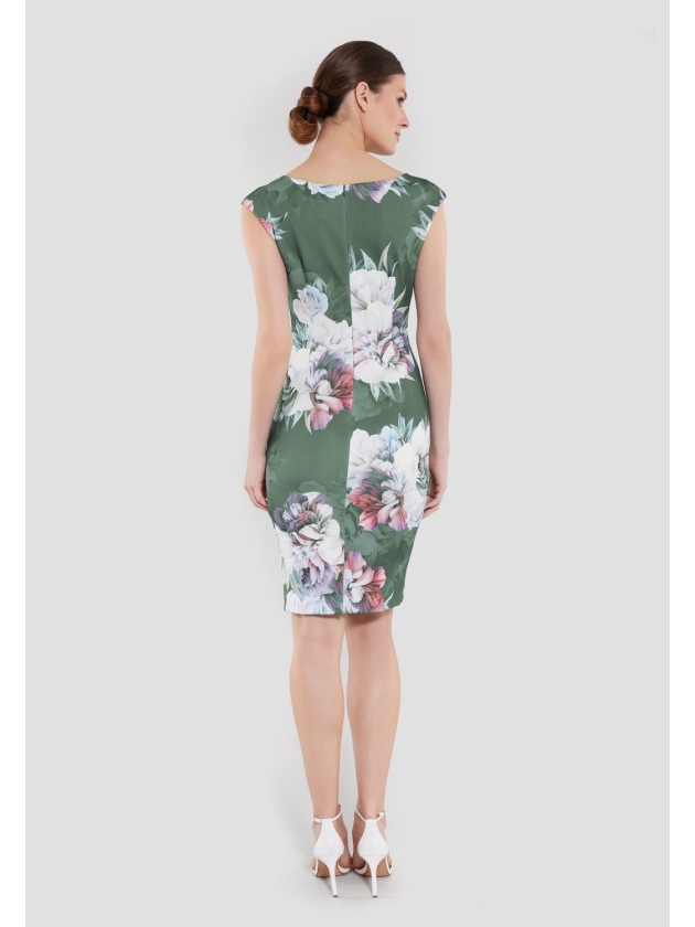 Swing Cocktailjurk Scuba 5501 Moss green/multi