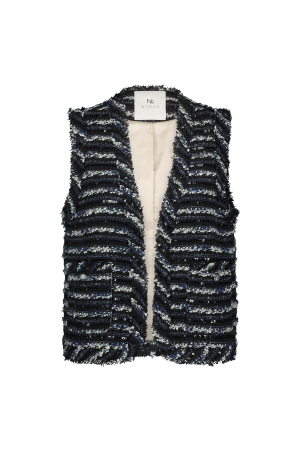 NUKUS Taylor Gilet Paillet 70 navy