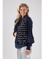 NUKUS Taylor Gilet Paillet 70 navy