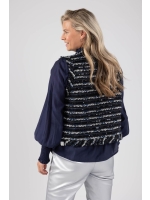 NUKUS Taylor Gilet Paillet 70 navy