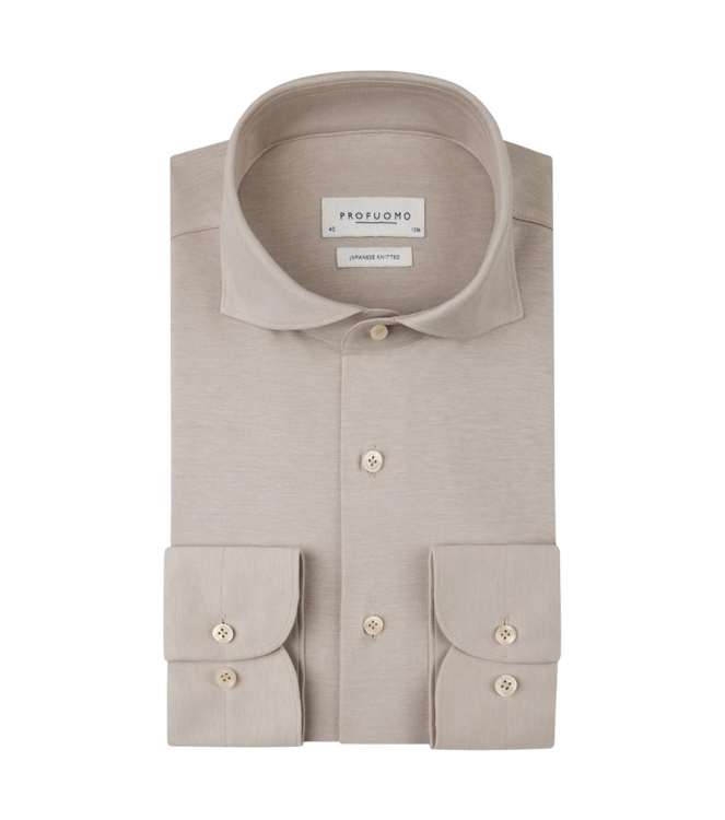 Profuomo SHIRT X-CUTAWAY SF SC BEIGE Beige