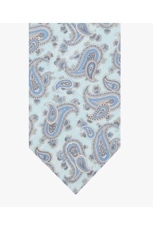 Profuomo TIE SILK PRINT AQUA Aqua