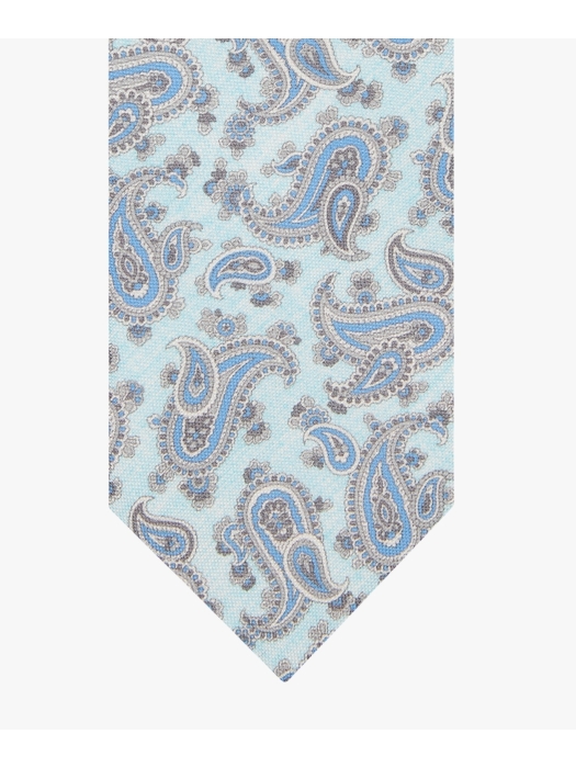Profuomo TIE SILK PRINT AQUA Aqua
