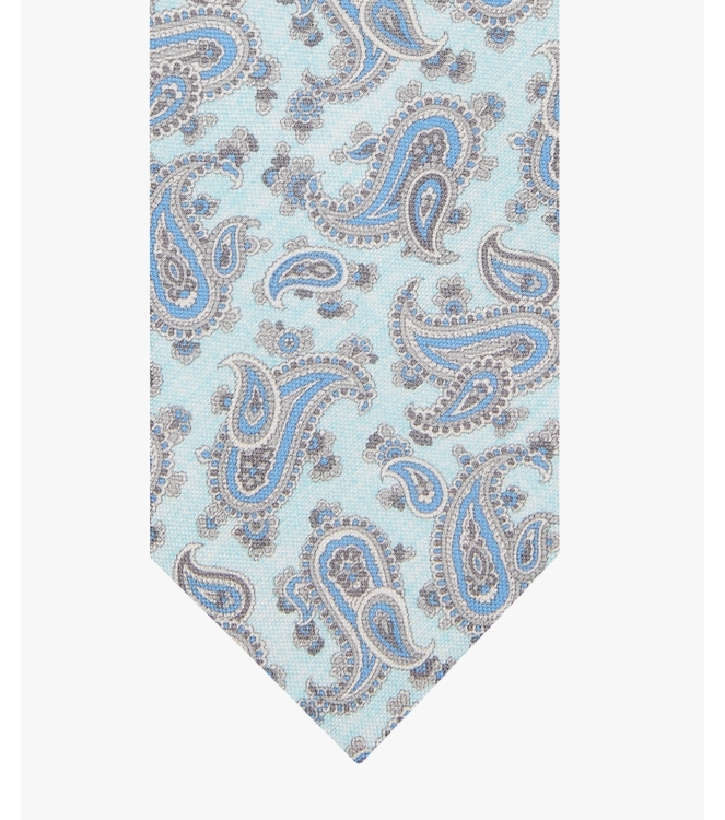 Profuomo TIE SILK PRINT AQUA Aqua