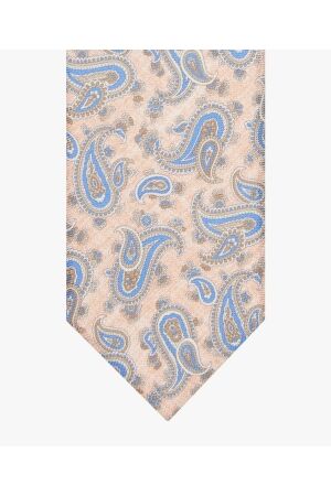 Profuomo TIE SILK PRINT ORANGE Orange