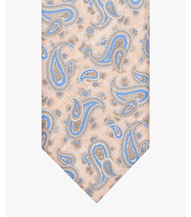 Profuomo TIE SILK PRINT ORANGE Orange