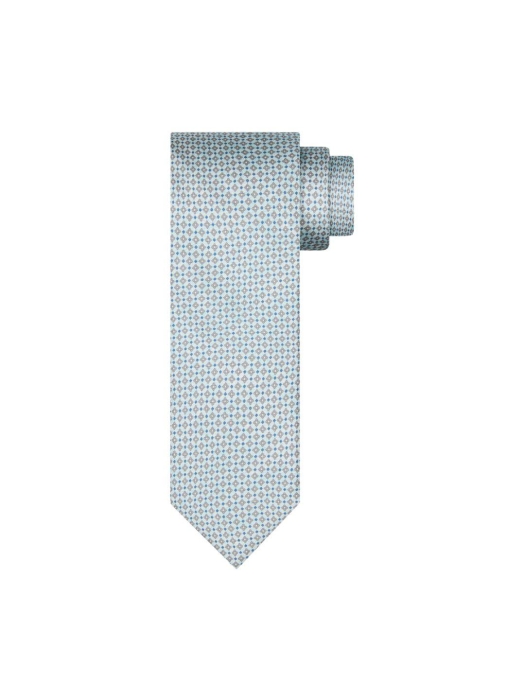 Profuomo TIE SILK PRINT AQUA Aqua