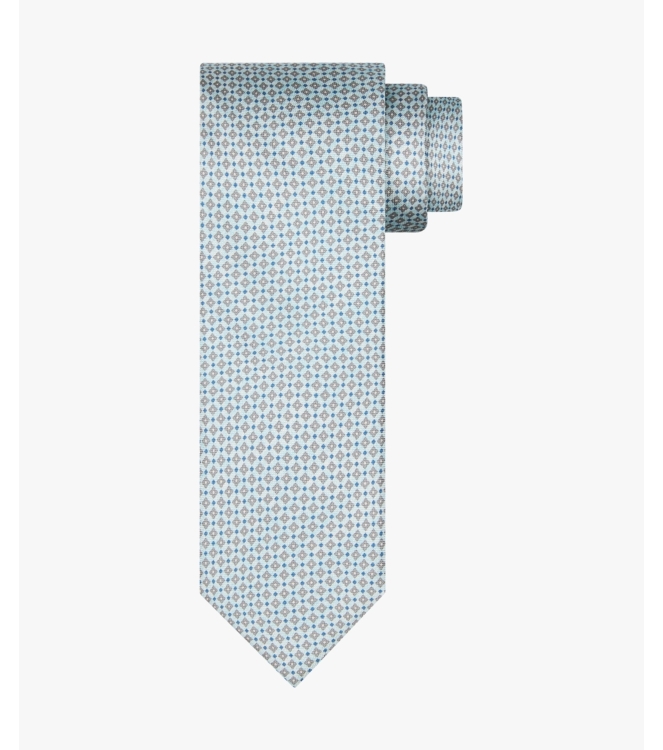 Profuomo TIE SILK PRINT AQUA Aqua