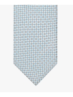 Profuomo TIE SILK PRINT AQUA Aqua