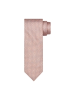 Profuomo TIE SILK PRINT ORANGE Orange