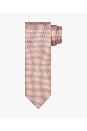 Profuomo TIE SILK PRINT ORANGE Orange