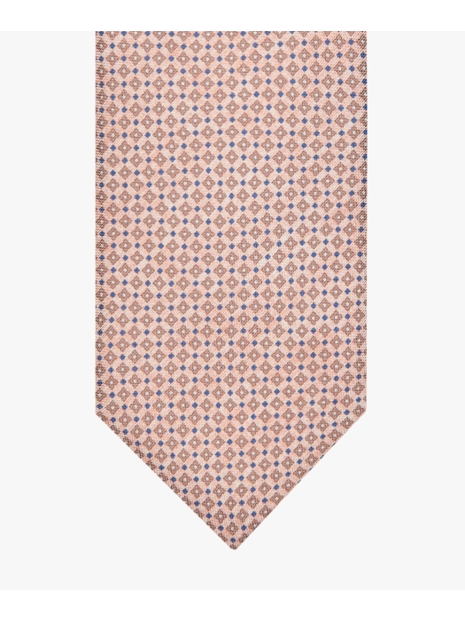 Profuomo TIE SILK PRINT ORANGE Orange