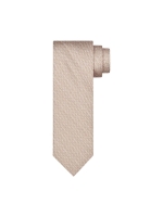 Profuomo TIE SILK PRINT BEIGE Beige