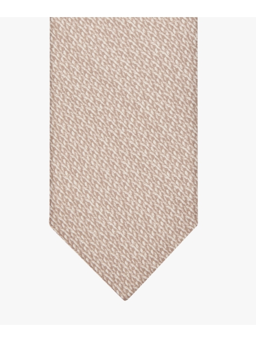 Profuomo TIE SILK PRINT BEIGE Beige