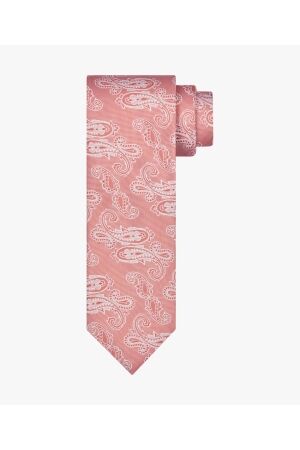 Profuomo TIE SILK WOVEN CORAL Coral