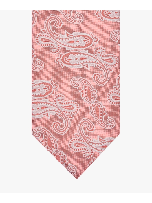 Profuomo TIE SILK WOVEN CORAL Coral