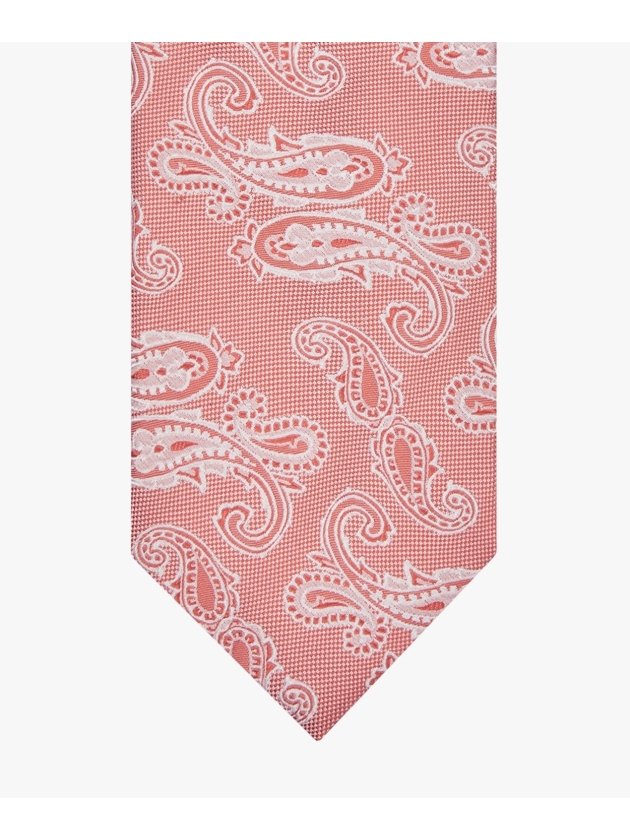 Profuomo TIE SILK WOVEN CORAL Coral