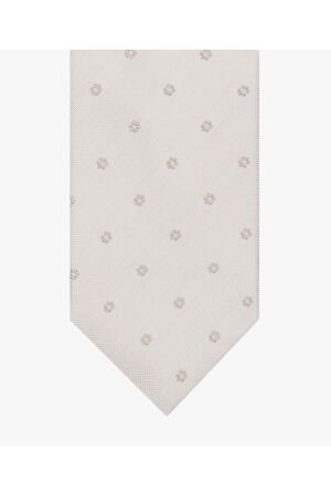 Profuomo TIE SILK WOVEN OFF WHITE Offwhite