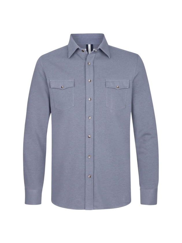 Profuomo OVERSHIRT WESTERN BLUE Blue