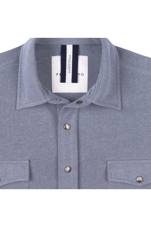 Profuomo OVERSHIRT WESTERN BLUE Blue