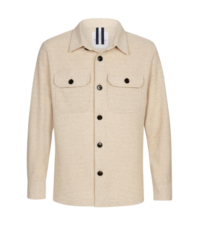 Profuomo OVERSHIRT KNITTED BEIGE Beige