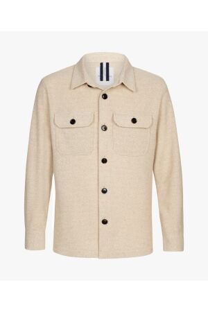 Profuomo OVERSHIRT KNITTED BEIGE Beige