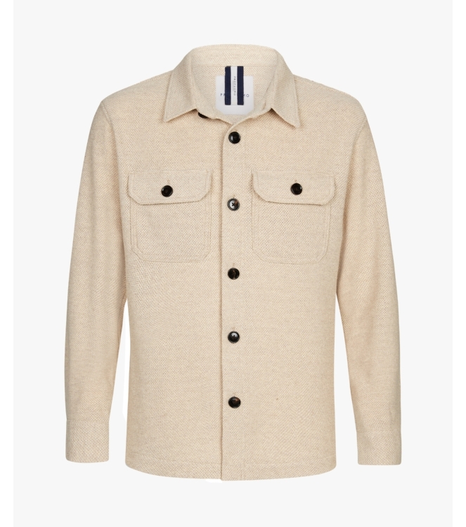 Profuomo OVERSHIRT KNITTED BEIGE Beige