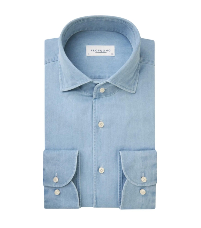 Profuomo SHIRT ONE PIECE SC SF  BLUE Blue