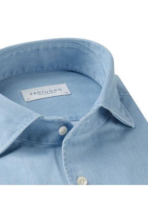 Profuomo SHIRT ONE PIECE SC SF  BLUE Blue
