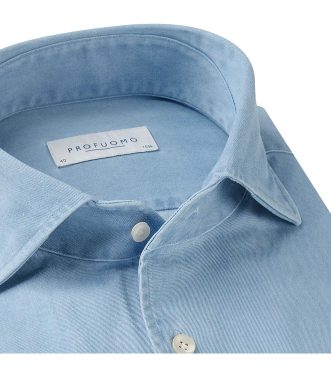 Profuomo SHIRT ONE PIECE SC SF  BLUE Blue
