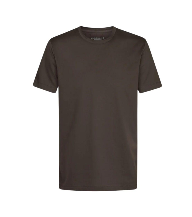 Profuomo T-SHIRT JAPANESE KNIT BROWN Brown