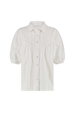 Tramontana Short-Sleeved Fancy Blouse 001100 Off white
