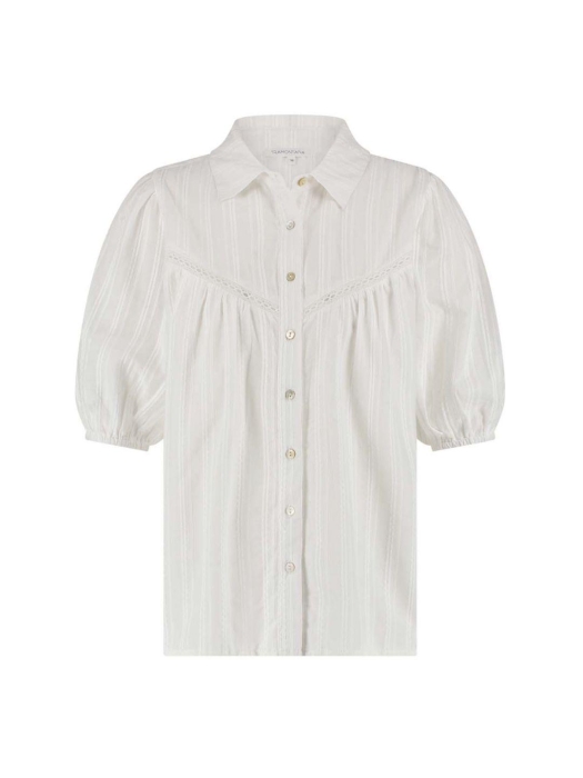 Tramontana Short-Sleeved Fancy Blouse 001100 Off white