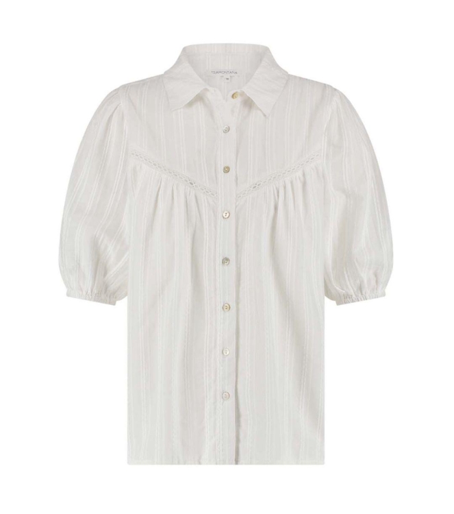 Tramontana Short-Sleeved Fancy Blouse 001100 Off white